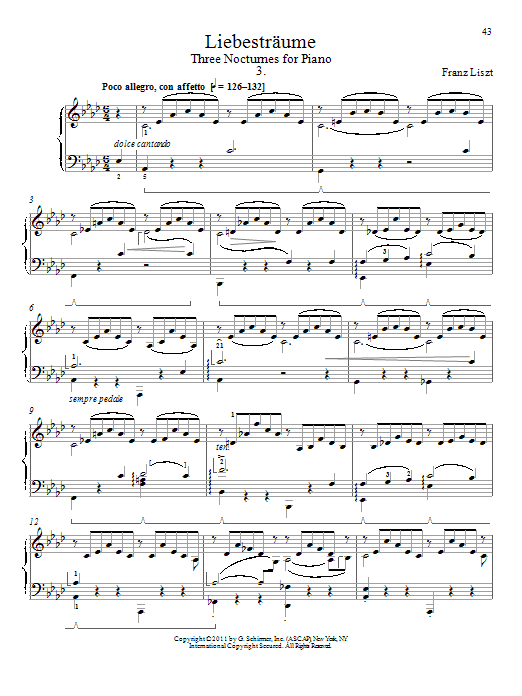 Product gallery: Page 1 of 1 Libestraum No. 3, Franz Liszt