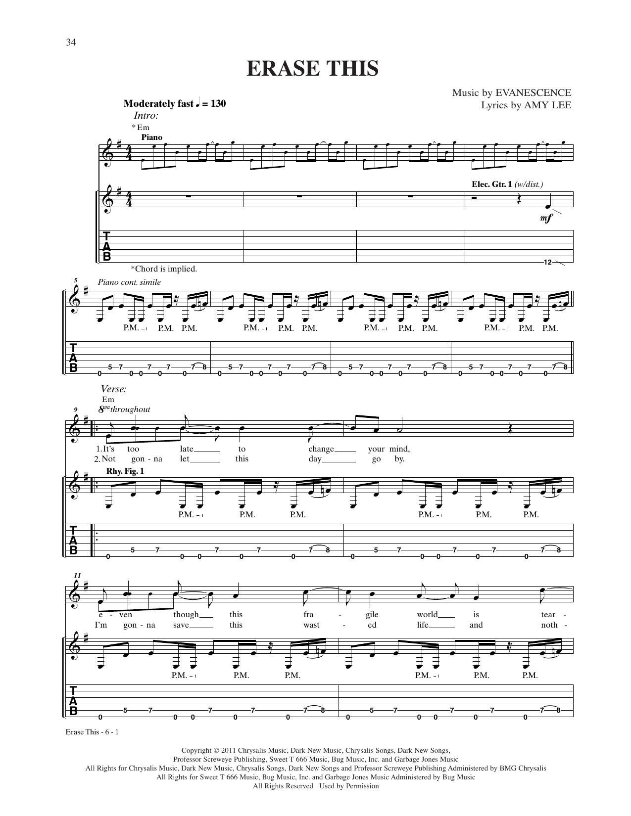 Product gallery: Page 1 of 1 Erase This, Evanescence