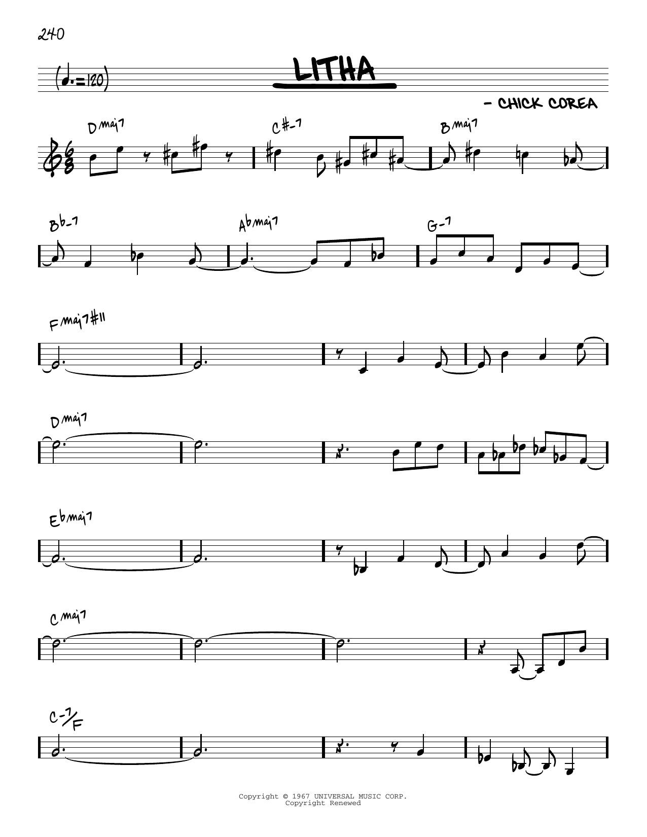 Product picture to: Litha [Reharmonized version] (arr. Jack Grassel)