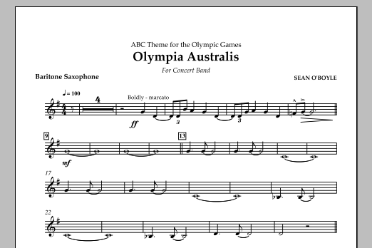 Produktbild zu:  Olympia Australis (Concert Band) - Baritone Saxophone - 