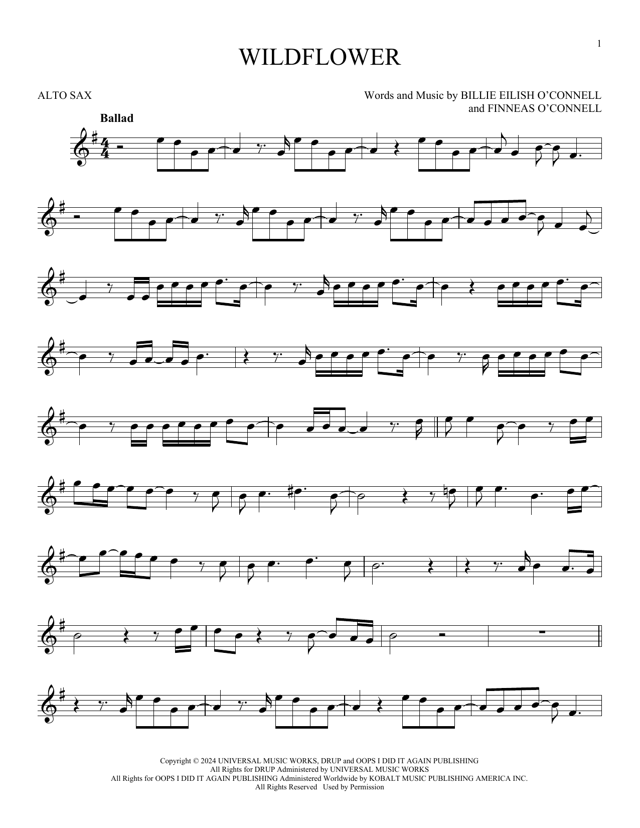 Product gallery: Page 1 of 1 Wildflower, Billie Eilish