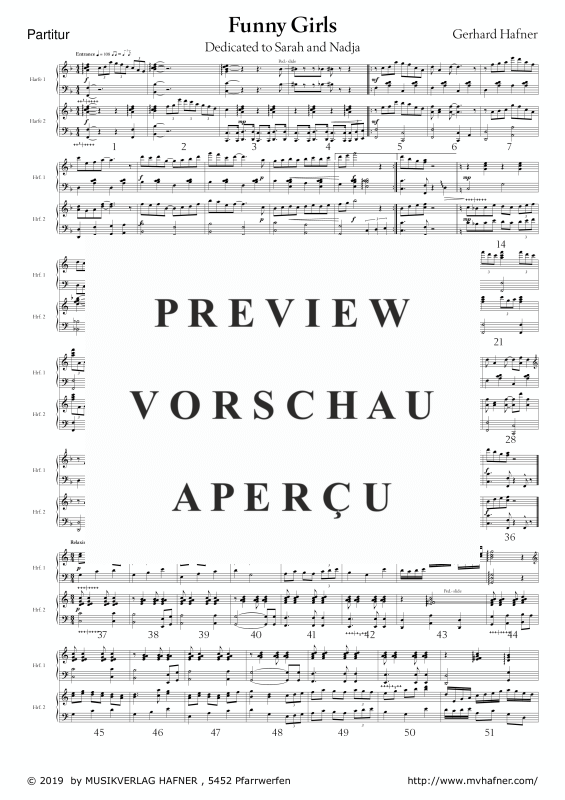 Product gallery: Page 5 of 11 Funny Girls, , (Harp duet)