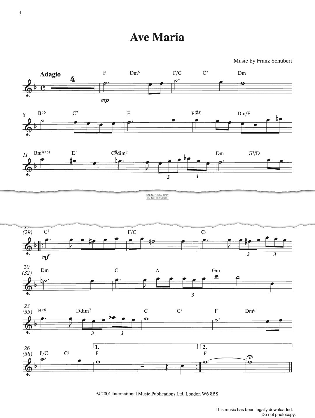 gallery: Ave Maria, Franz Schubert, Flöte