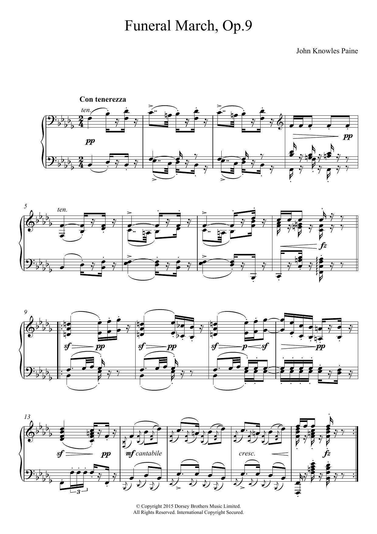 Produktbild zu: Funeral March Op.9
