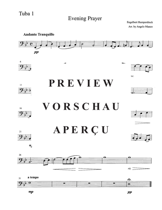 Product gallery: Page 8 of 10 Abendgebet (Evening Prayer) , ,  (Tuba Quintet EETTT)