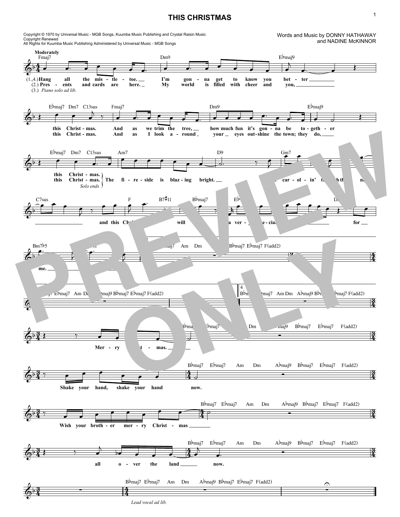 Product gallery: Page 1 of 1 This Christmas, Donny Hathaway