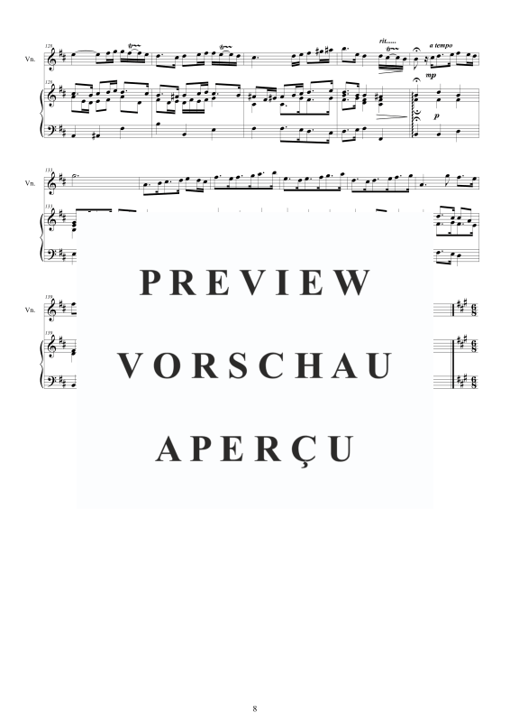 Produktgalerie: Seite 9 von 11 Violin Concerto No.4 in A-Dur Op.9, , Violine und Cembalo