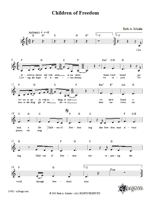 Product gallery: Page 1 of 1 Children of Freedom, Beth Schafer