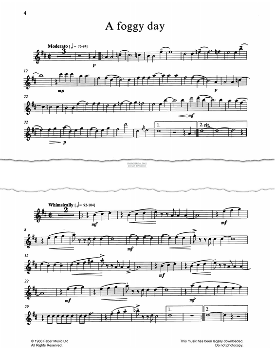 Product gallery: Page 1 of 1 A Foggy Day, George Gershwin