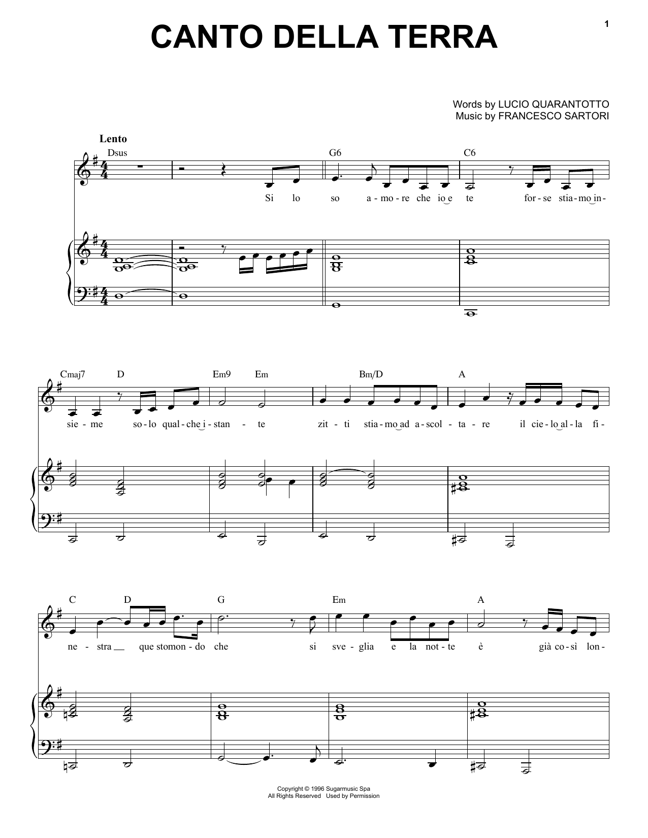 Produktbild zu: Canto Della Terra