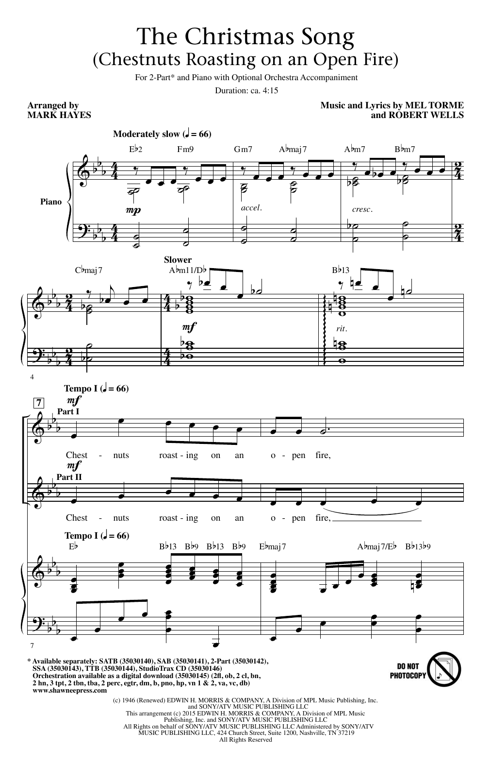 Produktbild zu: The Christmas Song (Chestnuts Roasting On An Open Fire)