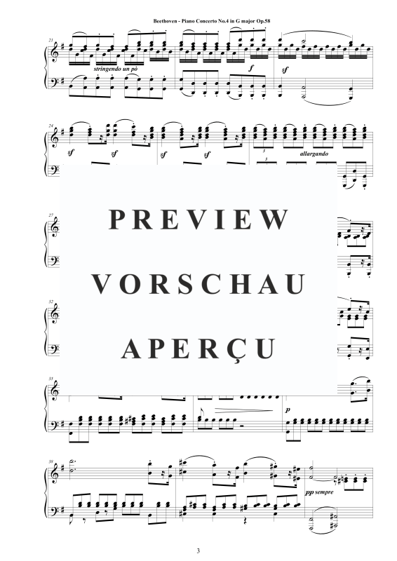 Produktgalerie: Seite 4 von 11 Piano Concerto No.4 in G major Op.58 - Piano Version, , Klavier Solo
