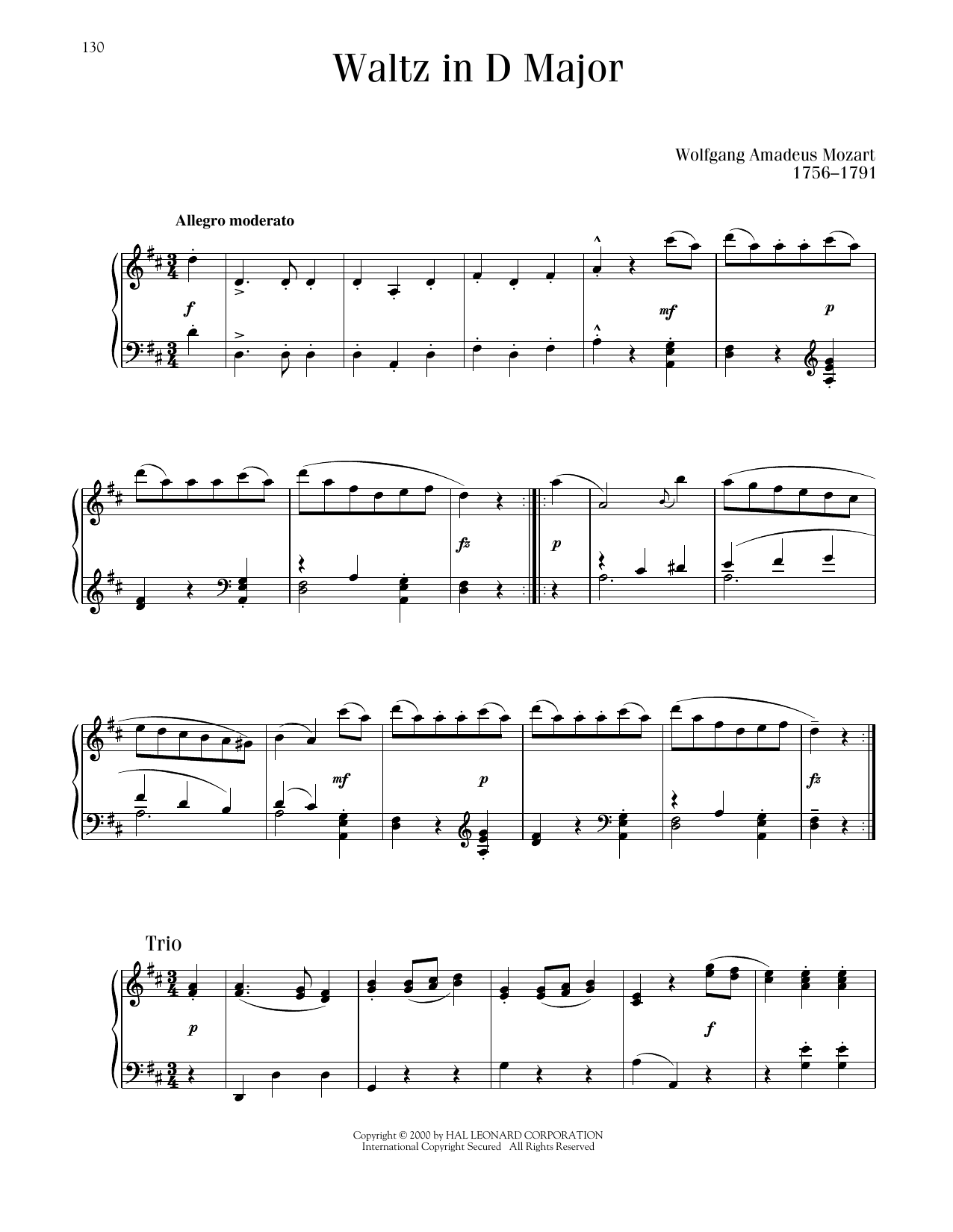 Product picture to: Waltz In D Major