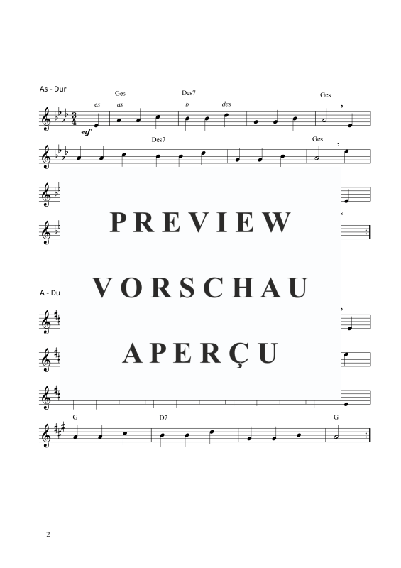 Produktgalerie: Seite 3 von 3 Im Märzen der Bauer , , (Trompete in B Solo und Akkorde)