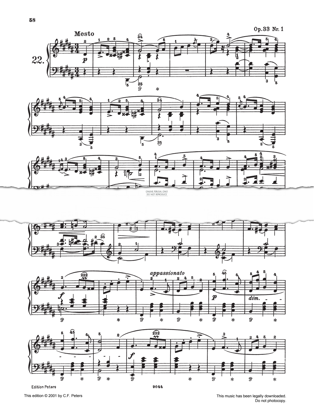 Produktbild zu: Mazurkas Op. 33 No. 1