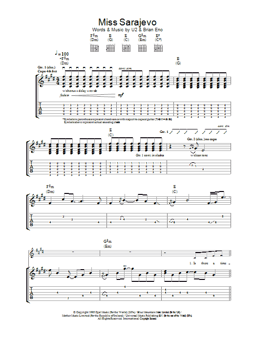 Product gallery: Page 1 of 1 Miss Sarajevo, U2