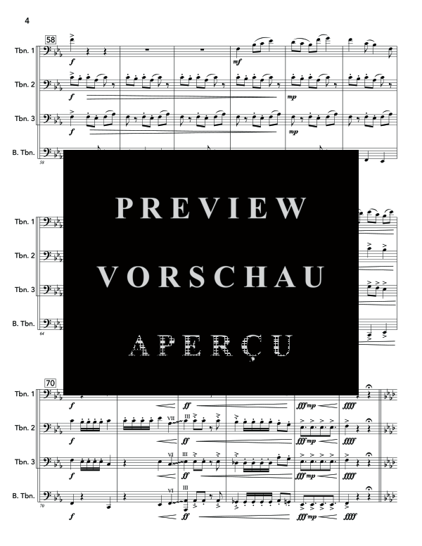 Product gallery: Page 8 of 11 Escapades, , (Trombone quartet)