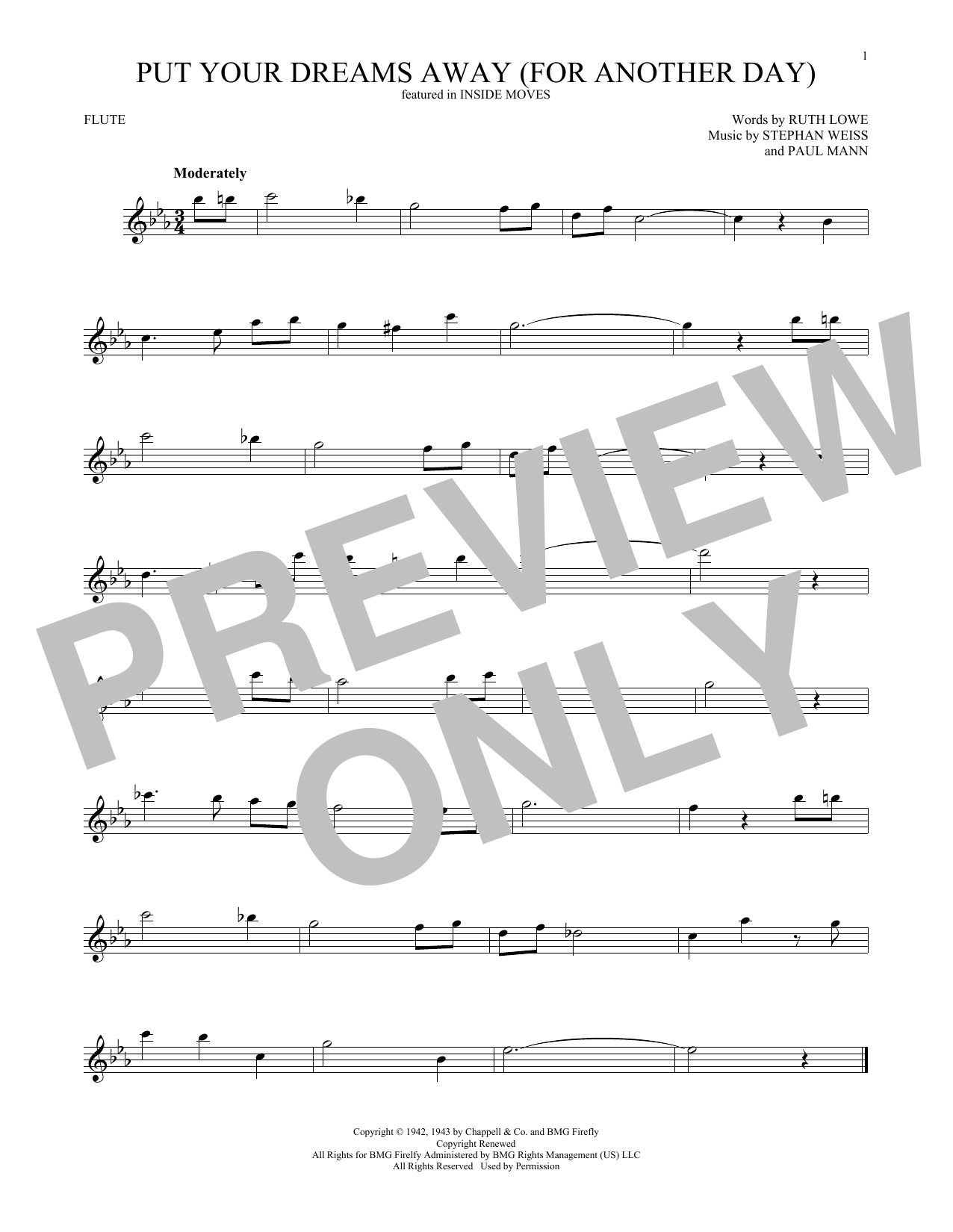 Product gallery: Page 1 of 1 Put Your Dreams Away (For Another Day), Frank Sinatra