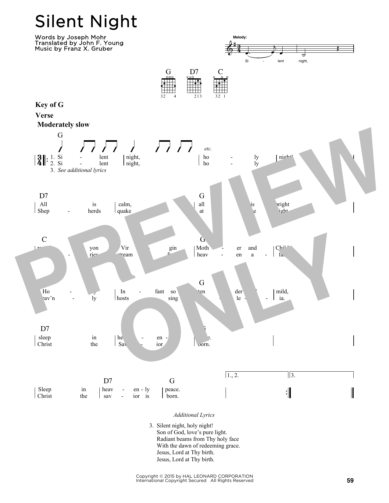 Product gallery: Page 1 of 1 Silent Night, Franz X. Gruber