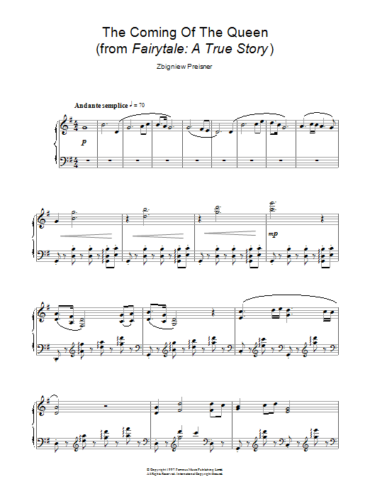 Produktbild zu: The Coming Of The Queen (from Fairytale: A True Story)