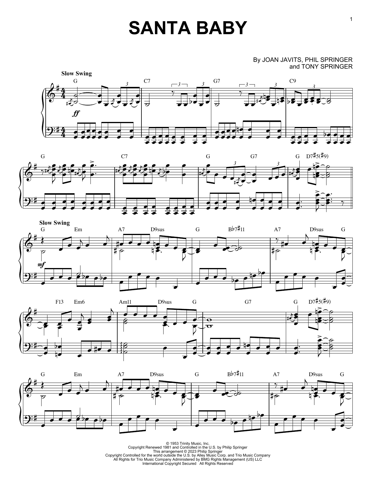 Produktbild zu: Santa Baby [Boogie Woogie version] (arr. Brent Edstrom)