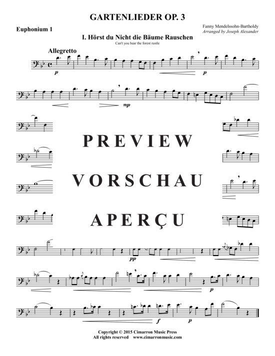 Product gallery: Page 13 of 21 Gartenlieder Op. 3 , , (2x Baritone, 2x Tuba)