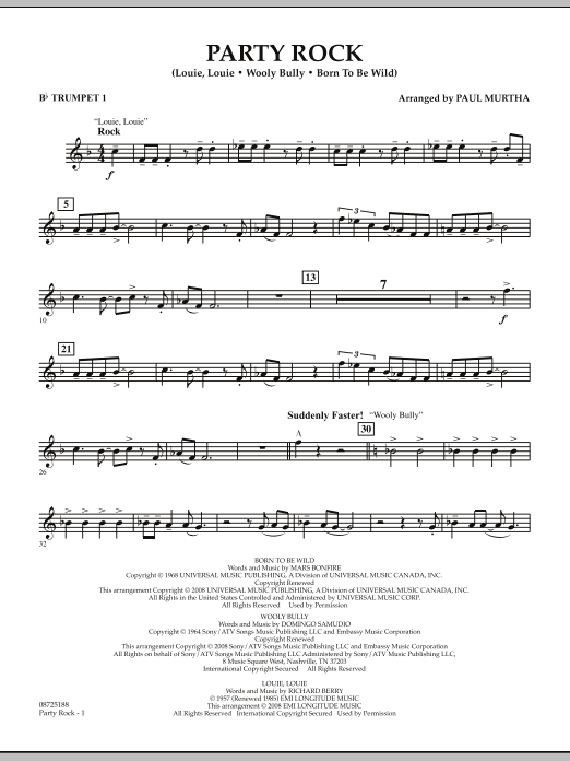 Produktgalerie: Seite 1 von 1 Party Rock - Bb Trumpet 1, Paul Murtha, Ensemble
