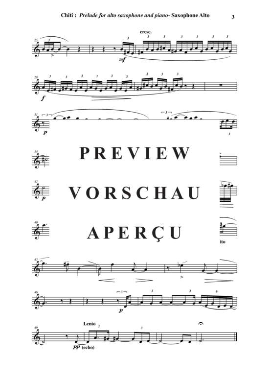 Product gallery: Page 14 of 14 Prelude , , (alto saxophone + piano)