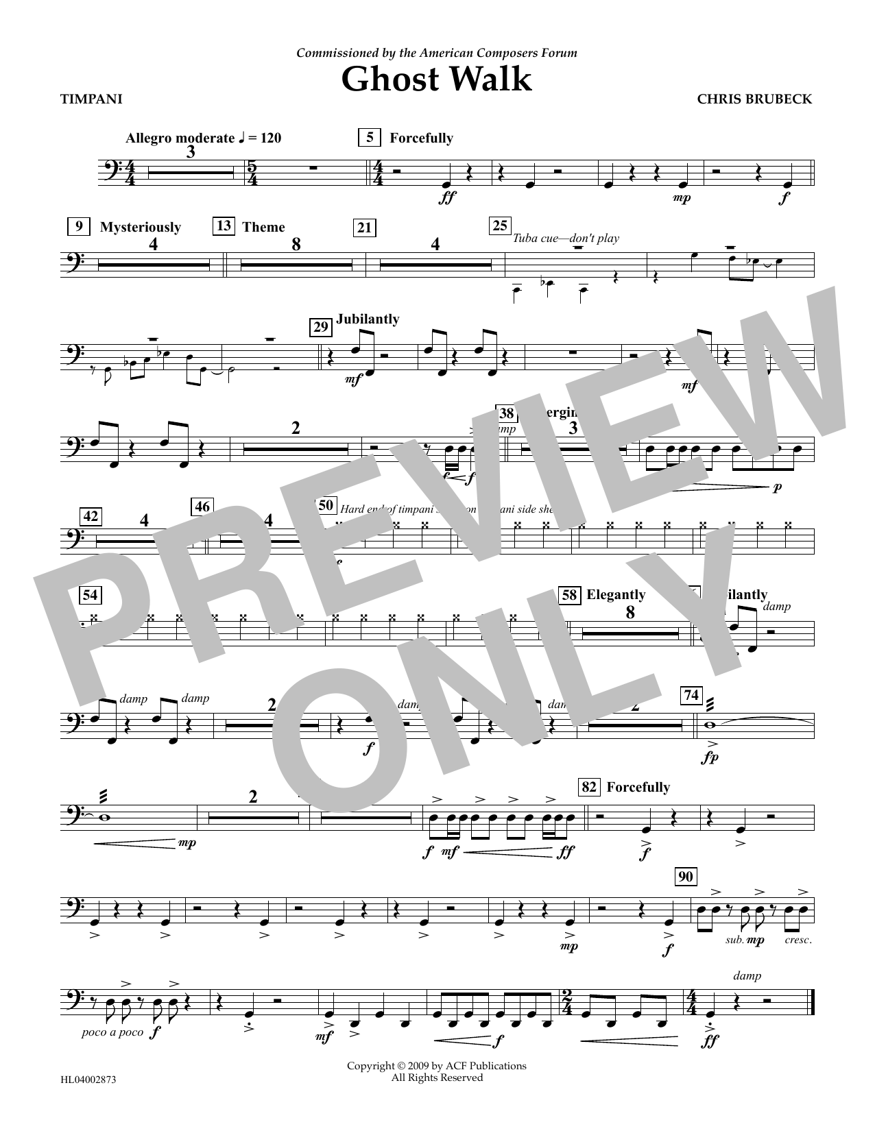 Produktbild zu: Ghost Walk - Timpani