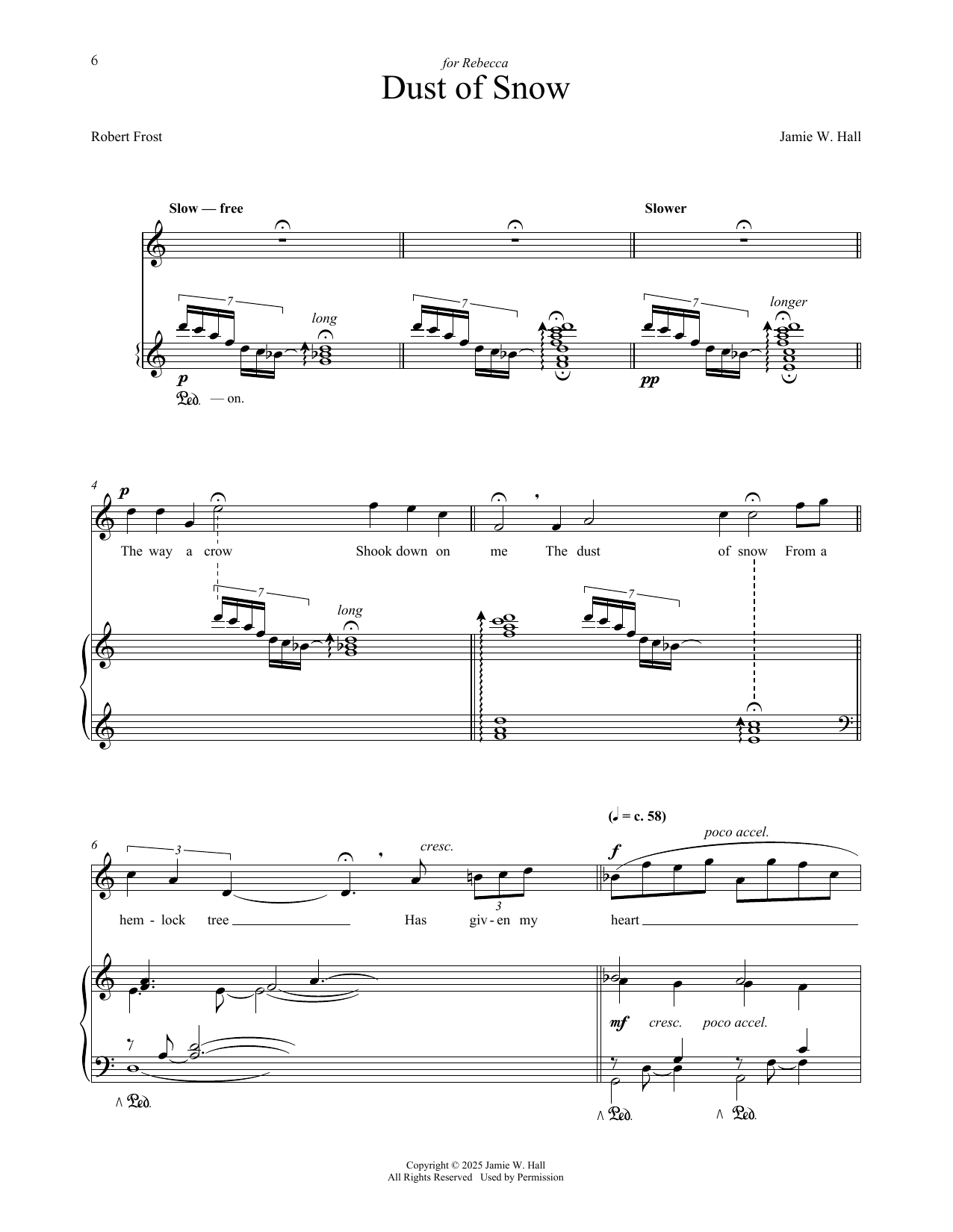 Produktgalerie: Seite 1 von 1 Dust Of Snow, Jamie W. Hall, Gesang, Klavier