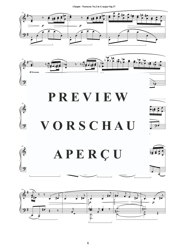 Product gallery: Page 7 of 10 Nocturne No. 2 in G major Op. 37, , Solo Piano