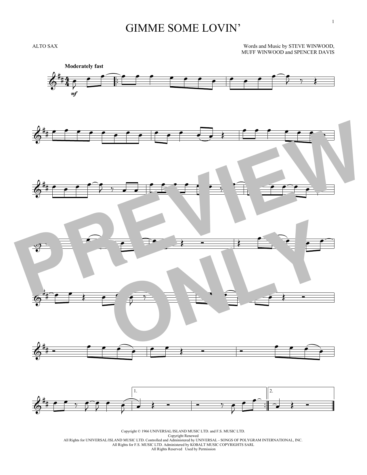 Product gallery: Page 1 of 1 Gimme Some Lovin', The Spencer Davis Group