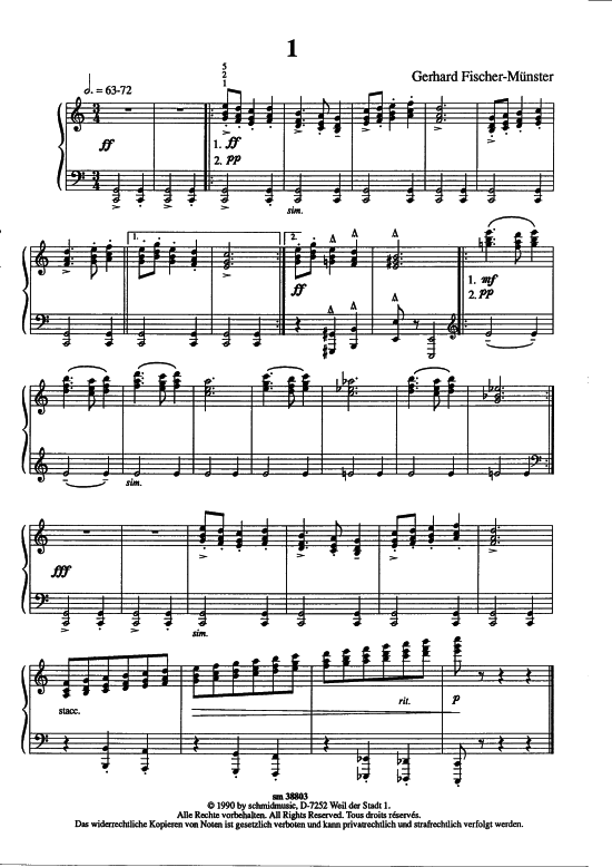 Product picture to: Spielereien Gerhard Fischer-Münster (6 Vortragsstücke)