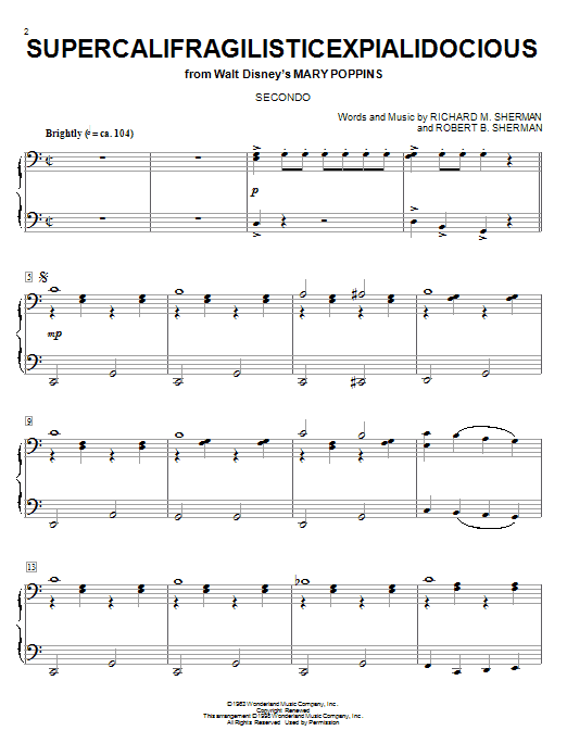 Produktbild zu: Supercalifragilisticexpialidocious (from Mary Poppins)