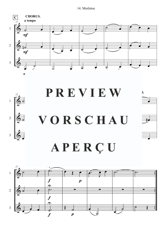 Produktgalerie: Seite 3 von 6 Mistletoe, , Klarinetten Trio