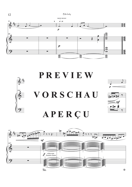 Product gallery: Page 15 of 44 Color´tudes - Five Attitudinal Colors , , (bass clarinet + piano)