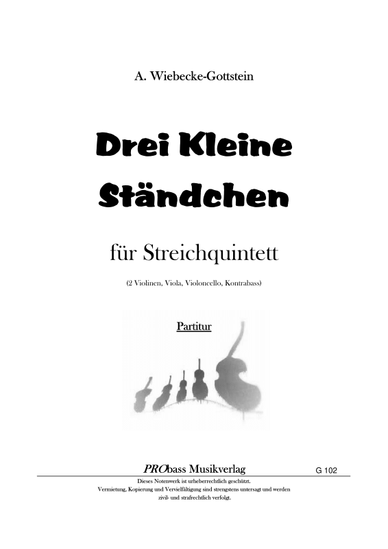 Produktbild zu: Drei kleine Ständchen