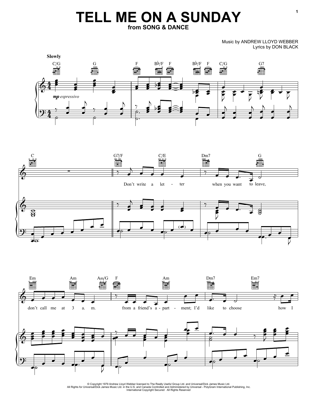 Produktbild zu: Tell Me On A Sunday