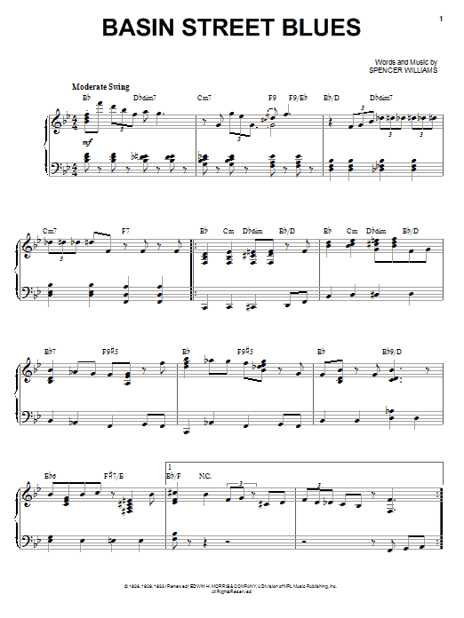 Produktbild zu: Basin Street Blues