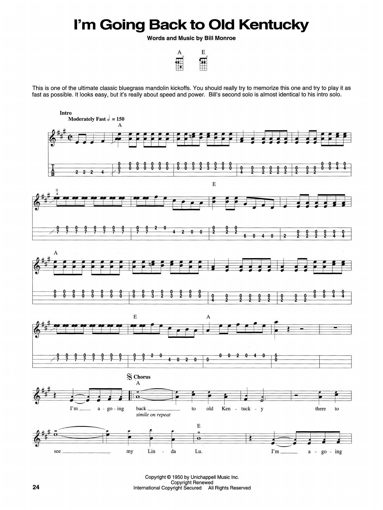 Produktbild zu:  I'm Goin' Back To Old Kentucky - Bill Monroe