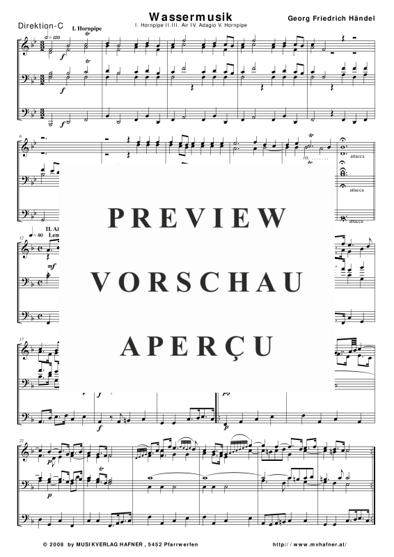 Product gallery: Page 6 of 11 Wassermusik, , (large wind orchestra)