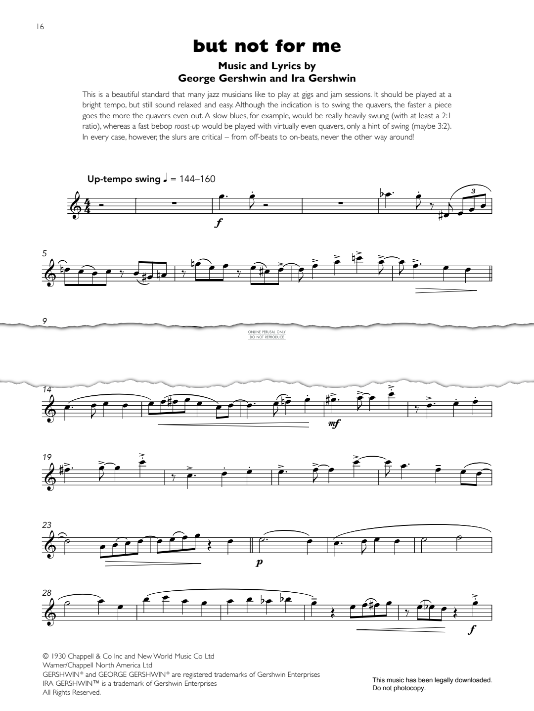 Product gallery: Page 1 of 1 But Not For Me, 