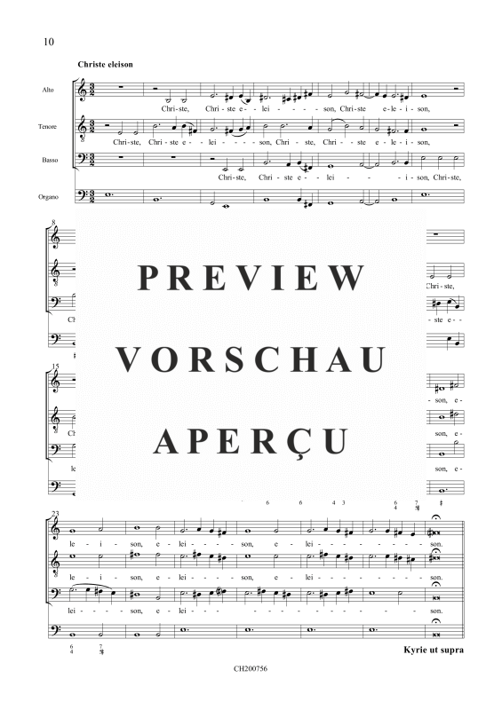 gallery: Missa à 10, , (Gemischtes Ensemble 5 Stimmen, 4 Violen, Fagott und Orgel)