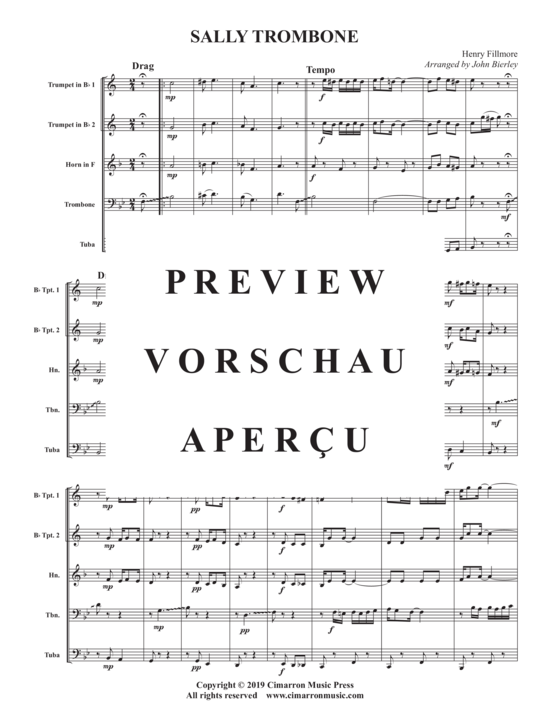 Produktgalerie: Seite 2 von 15 Sally Trombone , , (Blechbläser Quintett)