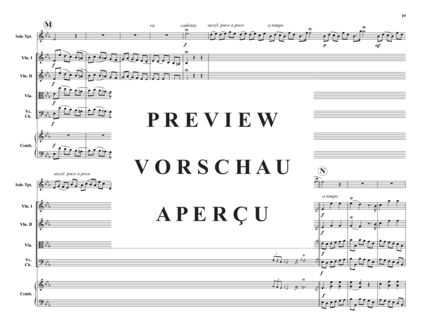 Product gallery: Page 20 of 21 Concerto in Es , , (trumpet + chamber orchestra)