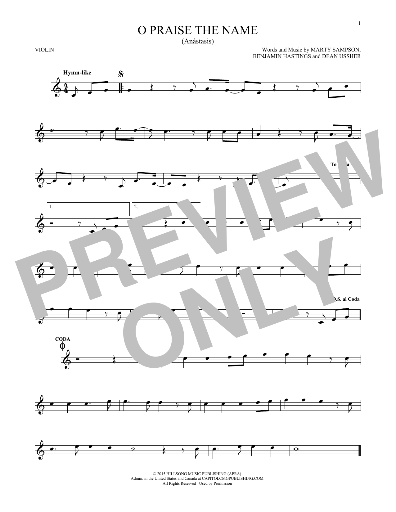 Product gallery: Page 1 of 1 O Praise The Name (Anastasis), Hillsong Worship