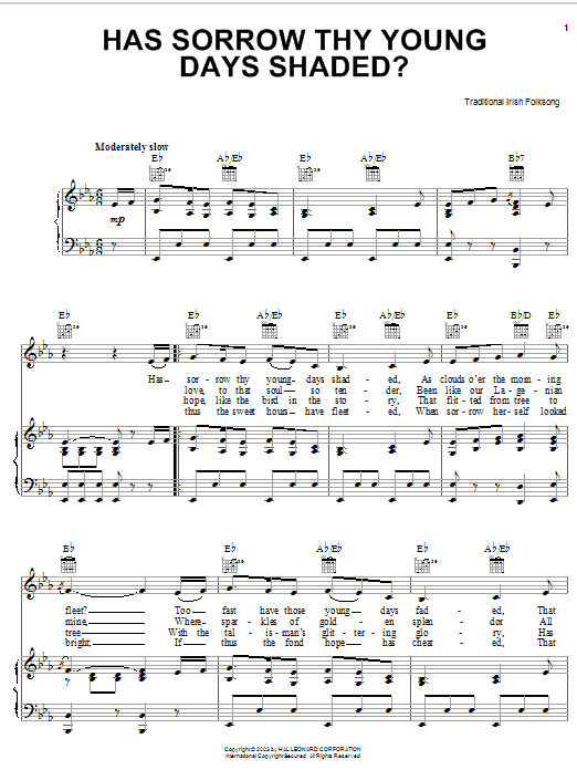 Produktbild zu: Has Sorrow Thy Young Days Shaded?