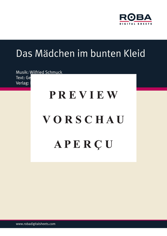 Product gallery: Page 2 of 3 Das Mädchen im bunten Kleid , Hauff, Monika & Klaus-Dieter Henkler, Piano and Voice