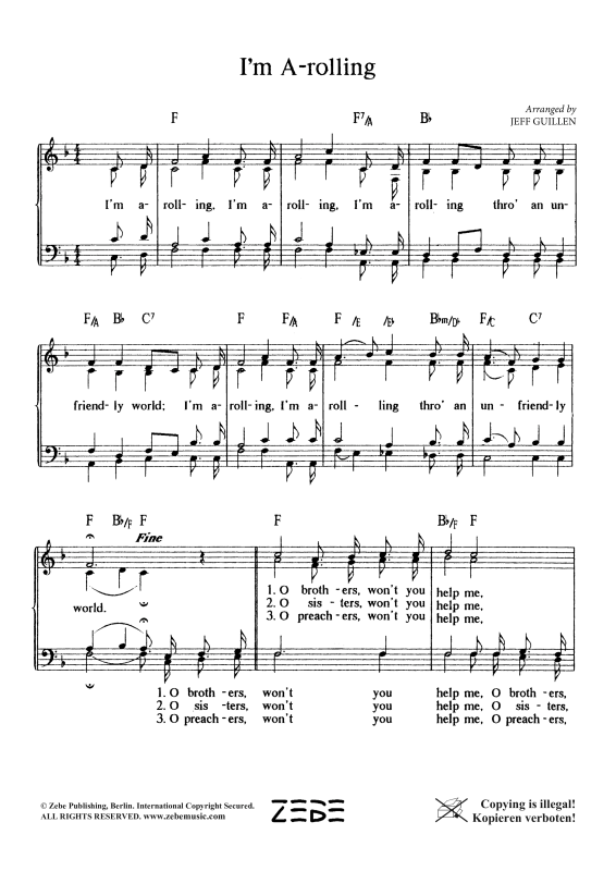 Produktgalerie: Seite 1 von 4 I´m A-rolling, , Gemischter Chor