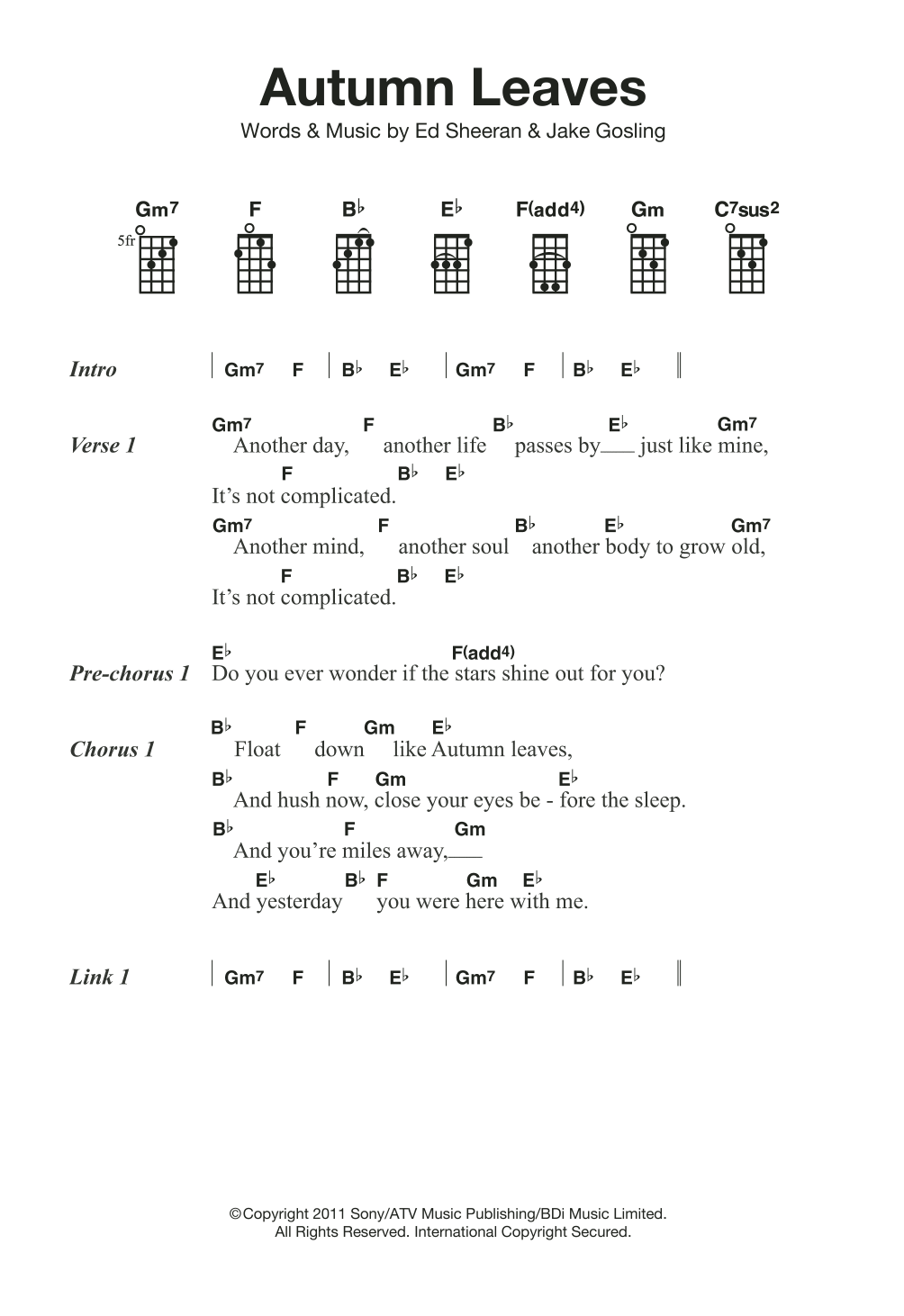 Product gallery: Page 1 of 1 Autumn Leaves, Ed Sheeran
